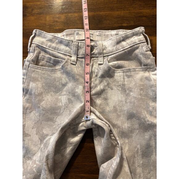 Hollister Women’s 000 / 23 Jeans Low Rise Baggy White Camo Denim Wide Leg Y2k - Picture 11 of 16